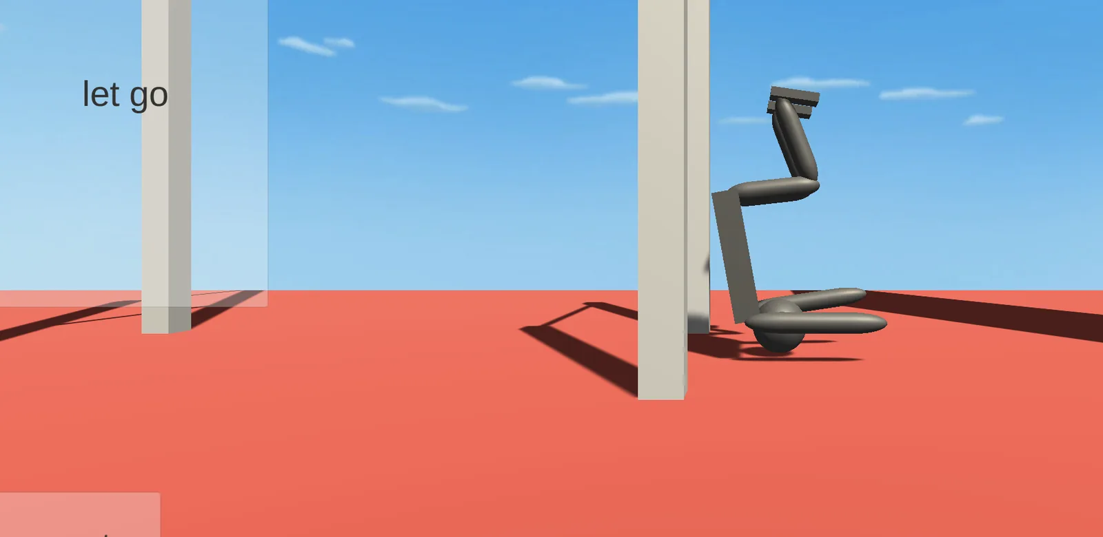 Athlete crumpled on the red floor beside the bar, knees folded under the body and head lowered